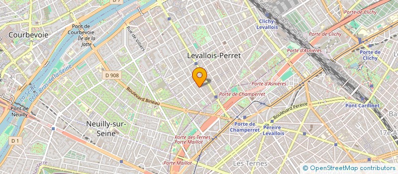 localisation de l'entreprise SCI MIRACA à LEVALLOIS-PERRET