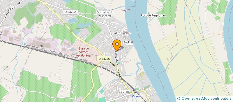 localisation de l'entreprise SCI MIRAD'OR  VAYRES