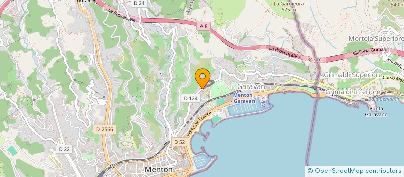 localisation de l'entreprise SCI MIRADORS SAUTY à MENTON