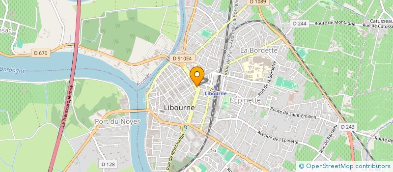 localisation de l'entreprise SCI MIRAFLORES à LIBOURNE