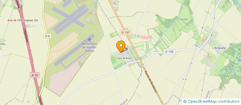 localisation de l'entreprise SCI MIRAGE  THENAC