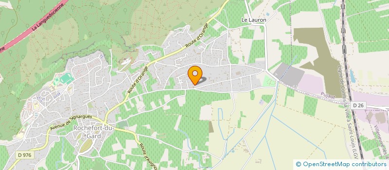 localisation de l'entreprise SCI MIRAGE  ROCHEFORT-DU-GARD