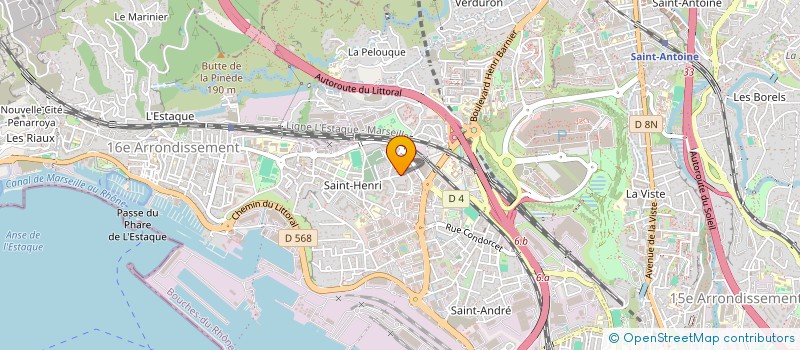 localisation de l'entreprise SCI MIRAGE MN2M à MARSEILLE