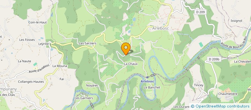 localisation de l'entreprise SCI MIRAILLON  ARLEBOSC