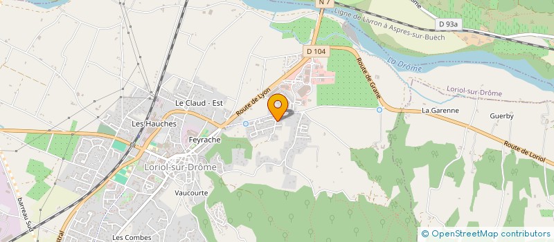 localisation de l'entreprise SCI MIRAKLE  LORIOL SUR DROME