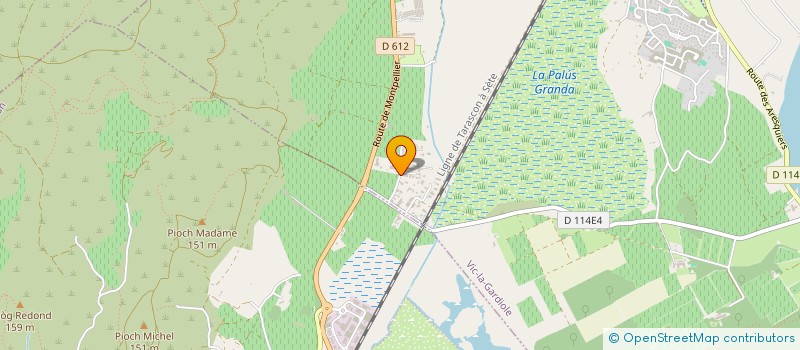 localisation de l'entreprise SCI MIRALLES  VIC-LA-GARDIOLE