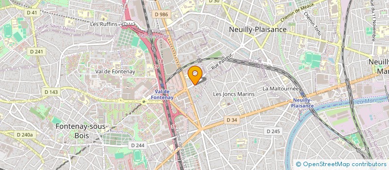 localisation de l'entreprise SCI MIRAMAR à FONTENAY-SOUS-BOIS