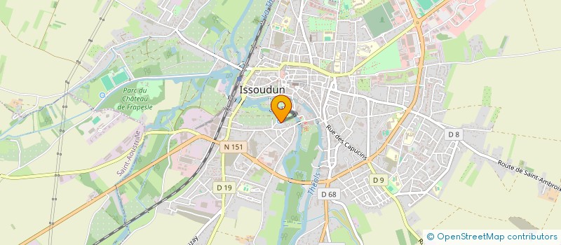 localisation de l'entreprise SCI MIRAMAR à ISSOUDUN