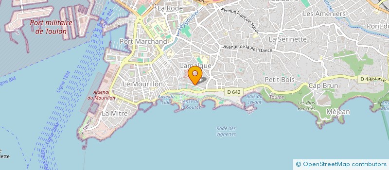 localisation de l'entreprise SCI MIRAMAR  TOULON