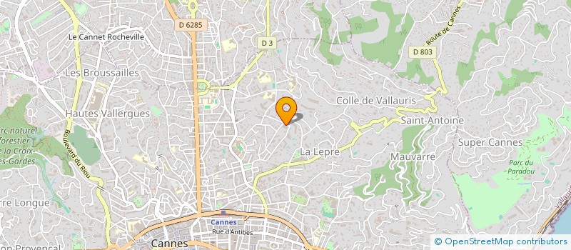 localisation de l'entreprise SCI MIRAMIS à CANNES