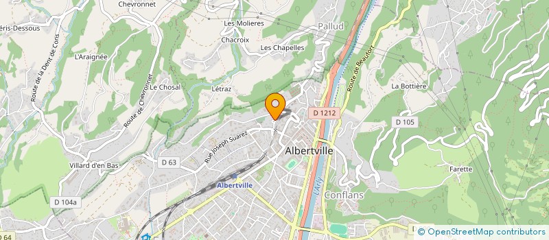 localisation de l'entreprise SCI MIRAN  ALBERTVILLE