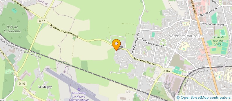 localisation de l'entreprise SCI MIRAN  VARENNES-VAUZELLES