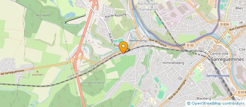 localisation de l'entreprise SCI MIRAN à SARREGUEMINES