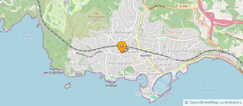 localisation de l'entreprise SCI MIRAND à BANDOL