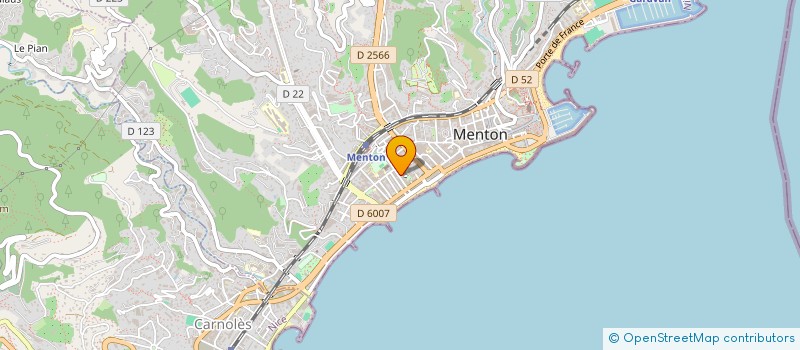 localisation de l'entreprise SCI MIRAND à MENTON