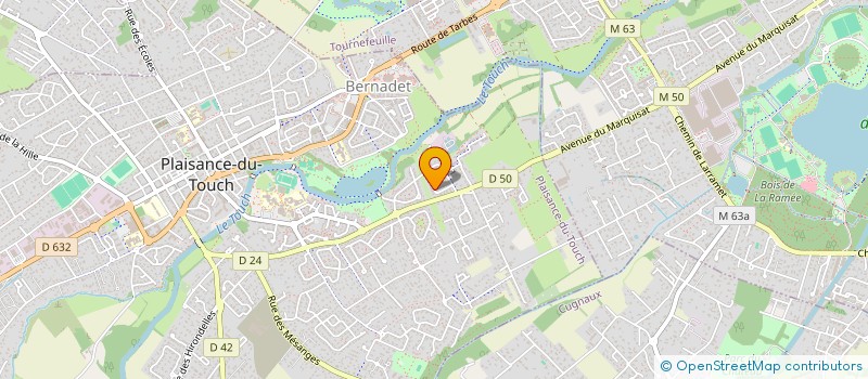 localisation de l'entreprise SCI MIRANDA  PLAISANCE-DU-TOUCH