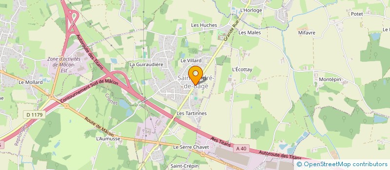 localisation de l'entreprise SCI MIRANDE  BAGE-DOMMARTIN