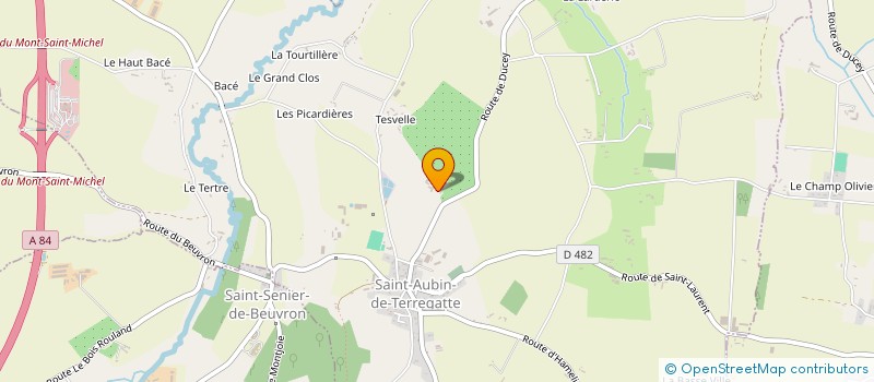 localisation de l'entreprise SCI MIRANDE  SAINT-AUBIN-DE-TERREGATTE