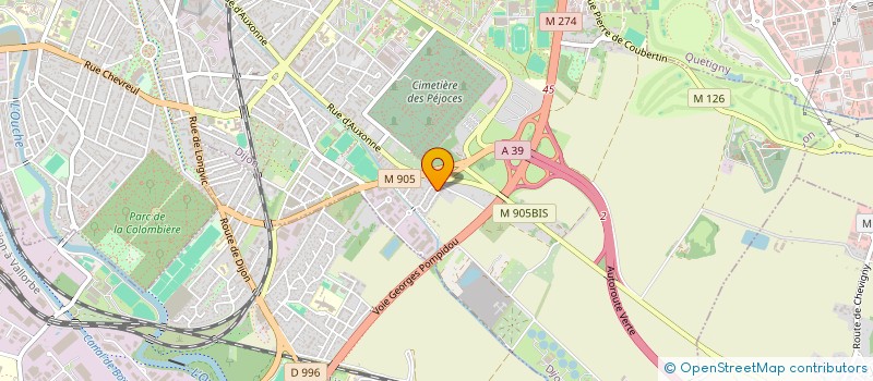 localisation de l'entreprise SCI MIRANDE à DIJON