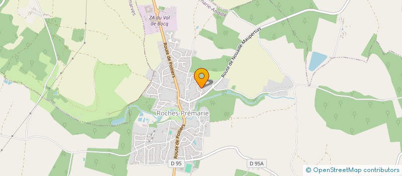 localisation de l'entreprise SCI MIRANDOLE  ROCHES-PREMARIE-ANDILLE