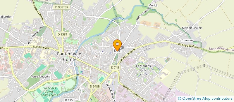 localisation de l'entreprise SCI MIRANV'ILE  FONTENAY-LE-COMTE