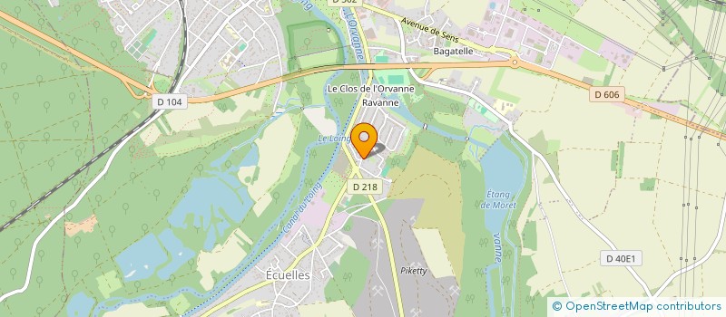 localisation de l'entreprise SCI MIRANVILLE  MORET-LOING-ET-ORVANNE