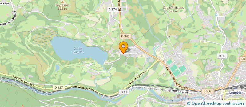 localisation de l'entreprise SCI MIRAVAL  LOURDES