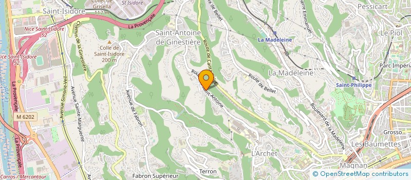 localisation de l'entreprise SCI MIRAZUR à NICE