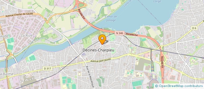 localisation de l'entreprise SCI MIRCELAD  DECINES-CHARPIEU