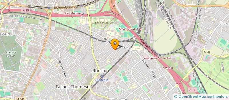 localisation de l'entreprise SCI MIRCO  RONCHIN