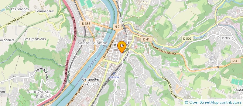 localisation de l'entreprise SCI MIREMONT 2017  VIENNE