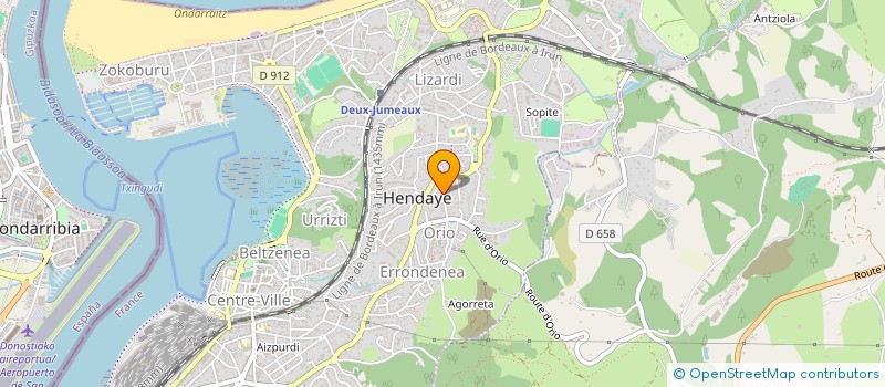 localisation de l'entreprise SCI MIREN  HENDAYE