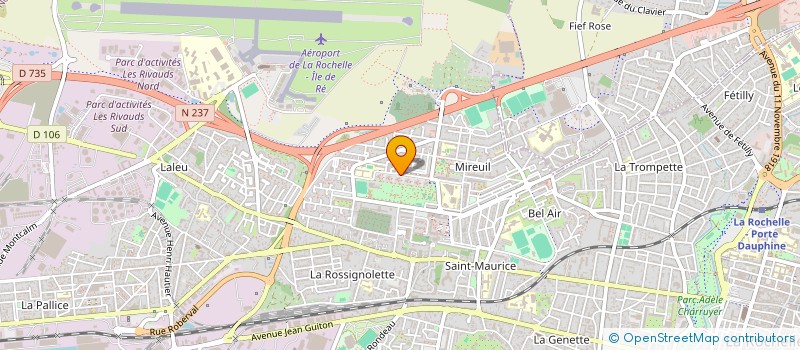 localisation de l'entreprise SCI MIREUIL  LA ROCHELLE