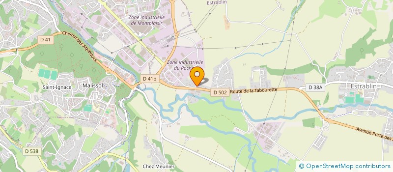 localisation de l'entreprise SCI MIRIBEL  ESTRABLIN