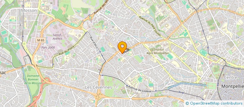 localisation de l'entreprise SCI MIRIEL à MONTPELLIER