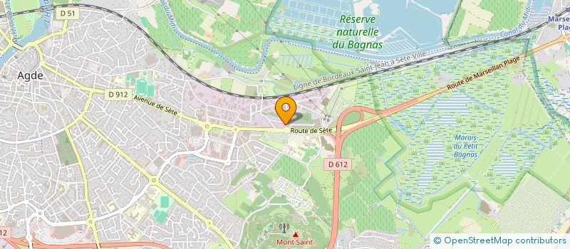 localisation de l'entreprise SCI MIRINA  AGDE