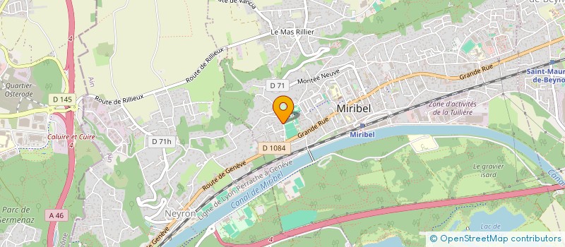 localisation de l'entreprise SCI MIRIVERRE à MIRIBEL