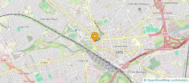 localisation de l'entreprise SCI MIRKA  LENS