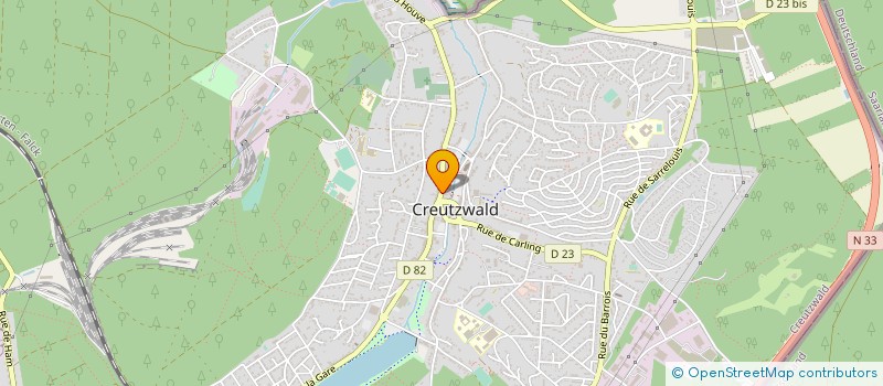 localisation de l'entreprise SCI MIRO  CREUTZWALD