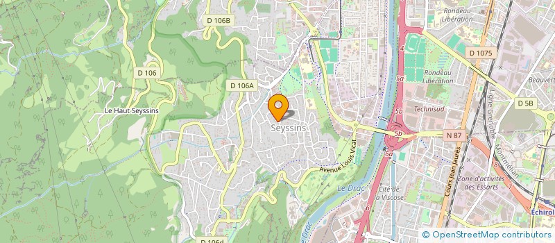 localisation de l'entreprise SCI MIRO à SEYSSINS