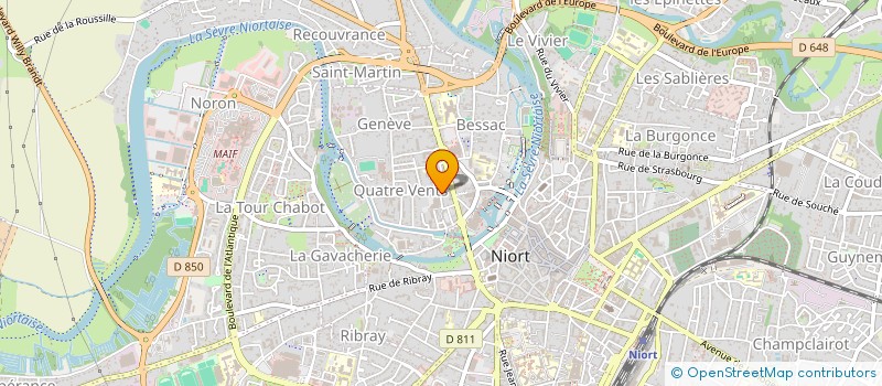 localisation de l'entreprise SCI MIRO à NIORT