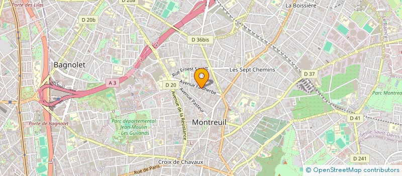 localisation de l'entreprise SCI MIROIR à MONTREUIL