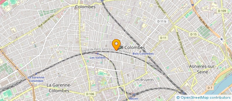 localisation de l'entreprise SCI MIROIR à BOIS-COLOMBES