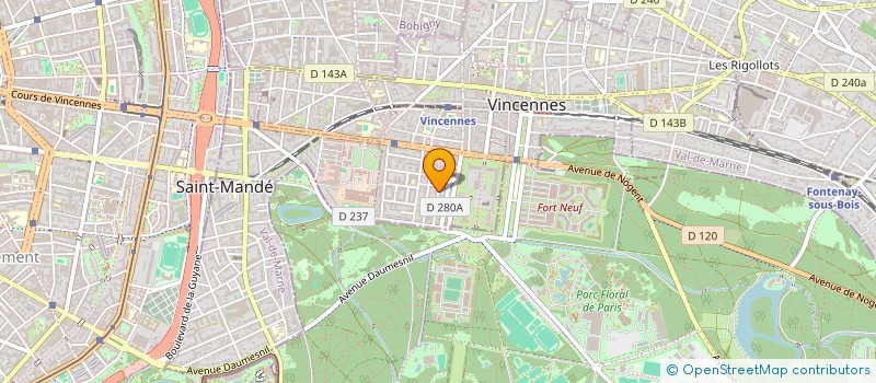 localisation de l'entreprise SCI MIROLA à VINCENNES