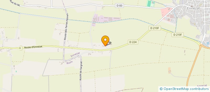 localisation de l'entreprise SCI MIROLI  ENNEZAT