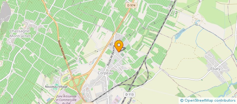 localisation de l'entreprise SCI MIROLOCO  CORPEAU