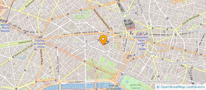 localisation de l'entreprise SCI MIROMESNIL AG  PARIS