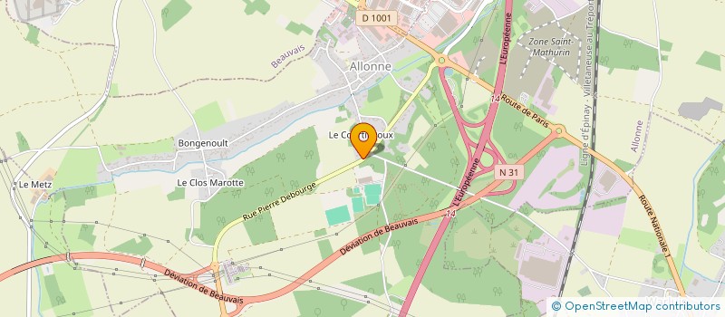 localisation de l'entreprise SCI MIRON  ALLONNE