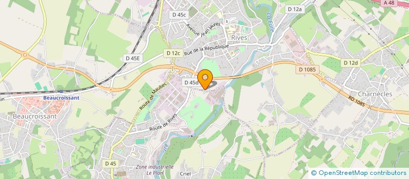 localisation de l'entreprise SCI MIRON à RIVES