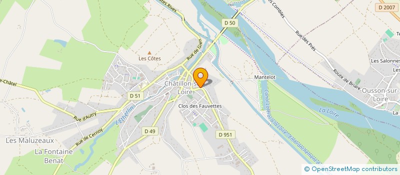 localisation de l'entreprise SCI MIRONI LEDUC à CHATILLON-SUR-LOIRE